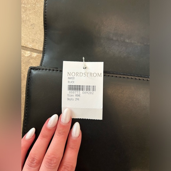 Sole Society Black Envelope Purse with Gold Clasp - Picture 3 of 5